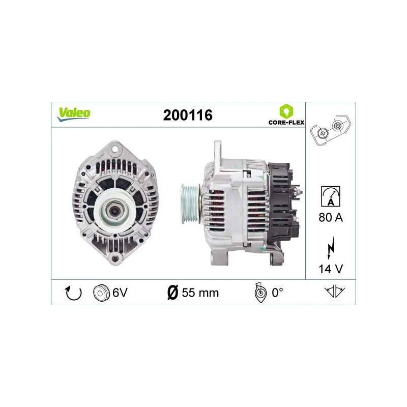 Alternateur VALEO 200116