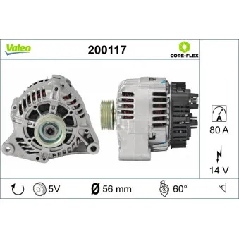 Alternateur VALEO 200117