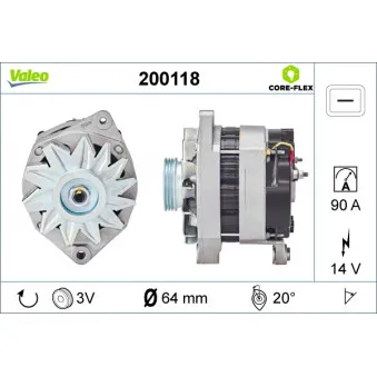 Alternateur VALEO 200118