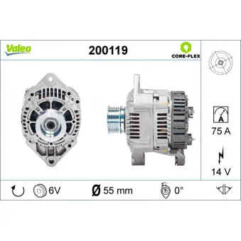 Alternateur VALEO 200119