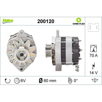 Alternateur VALEO 200120
