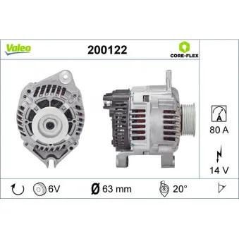 Alternateur VALEO 200122