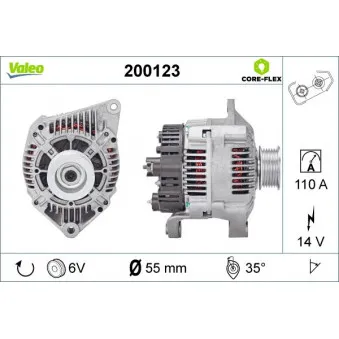 Alternateur VALEO 200123