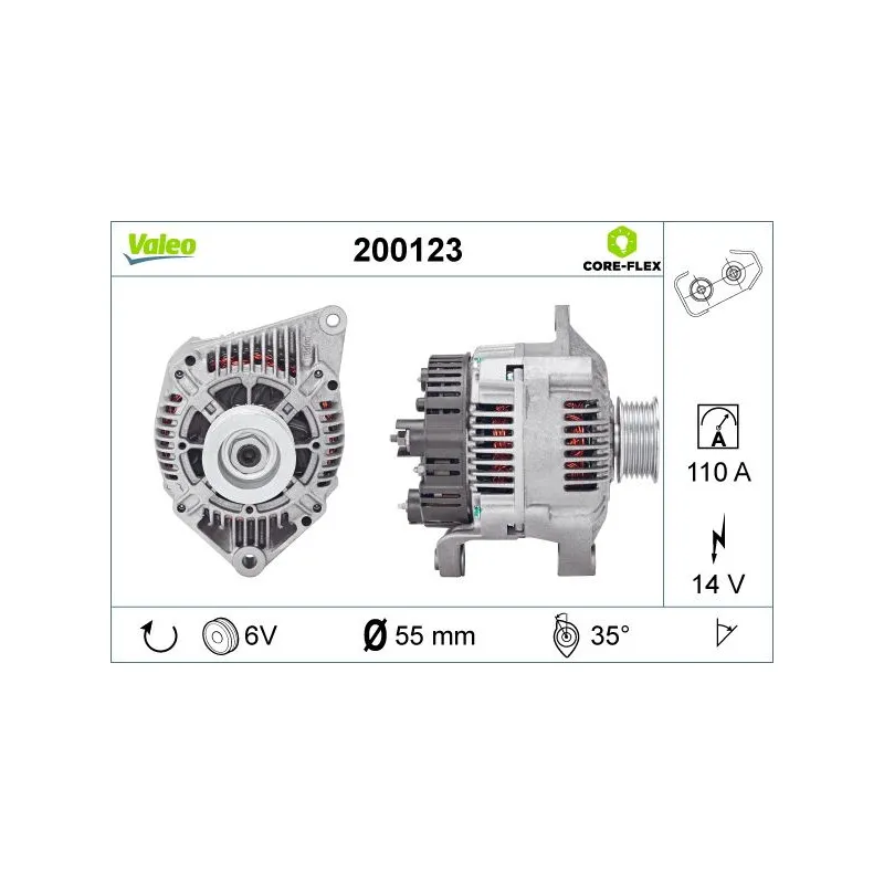 Alternateur VALEO 200123