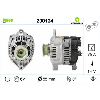 Alternateur VALEO 200124