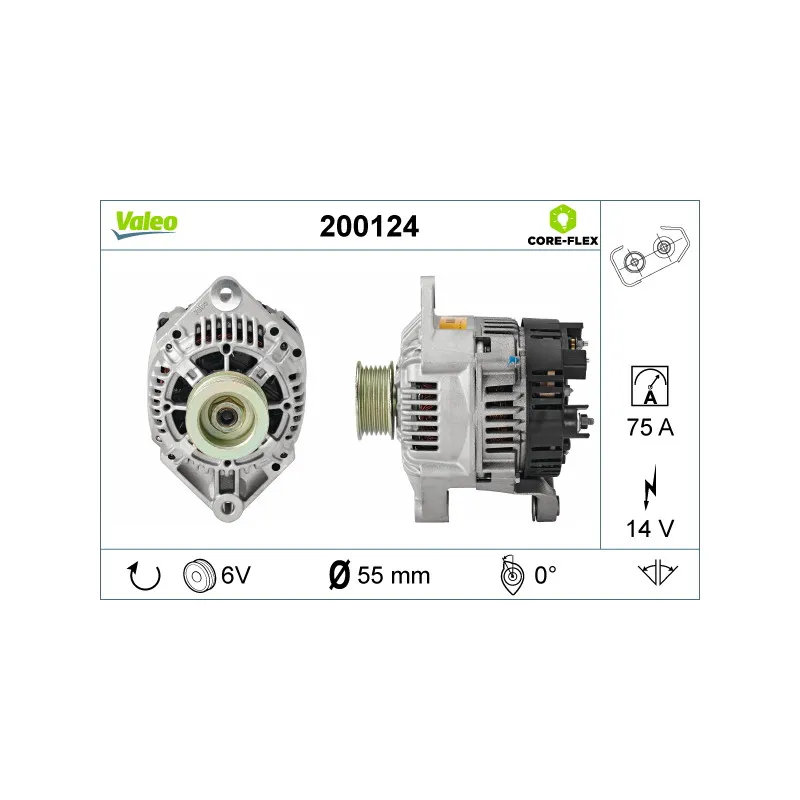 Alternateur VALEO 200124
