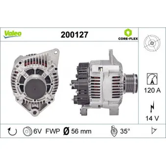 Alternateur VALEO 200127