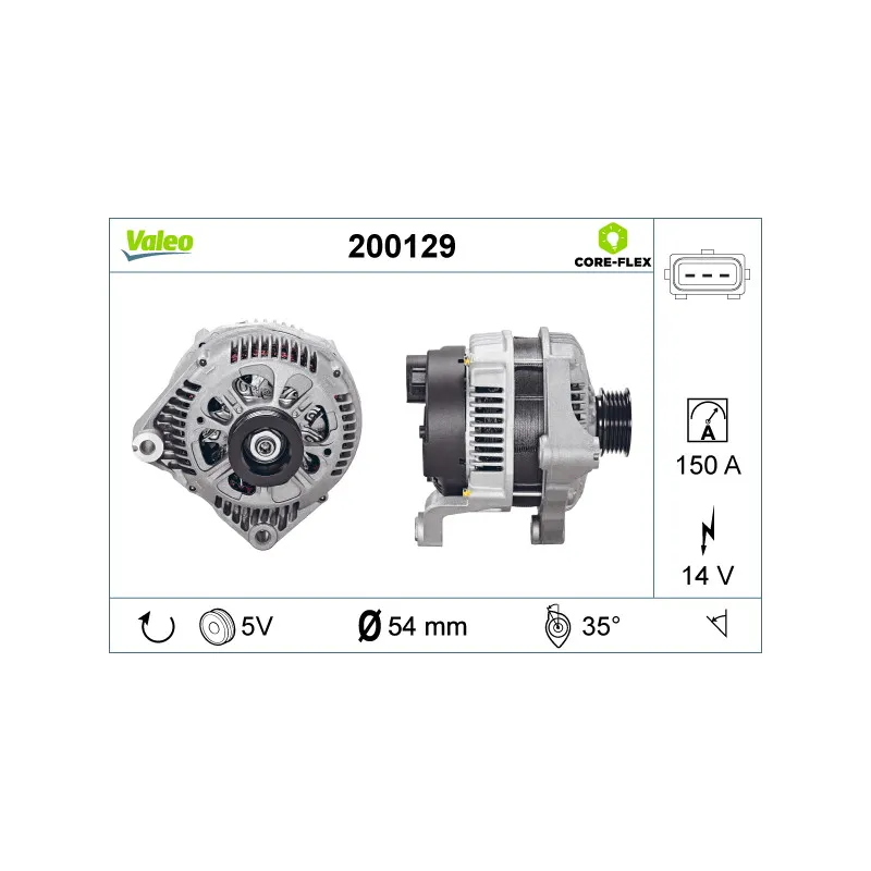 Alternateur VALEO 200129