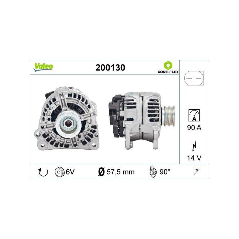 Alternateur VALEO 200130