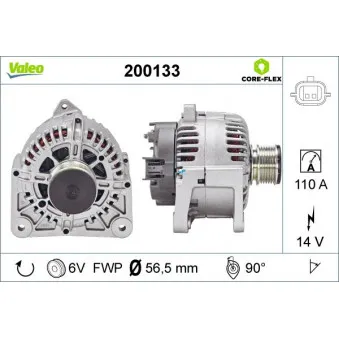 Alternateur VALEO 200133