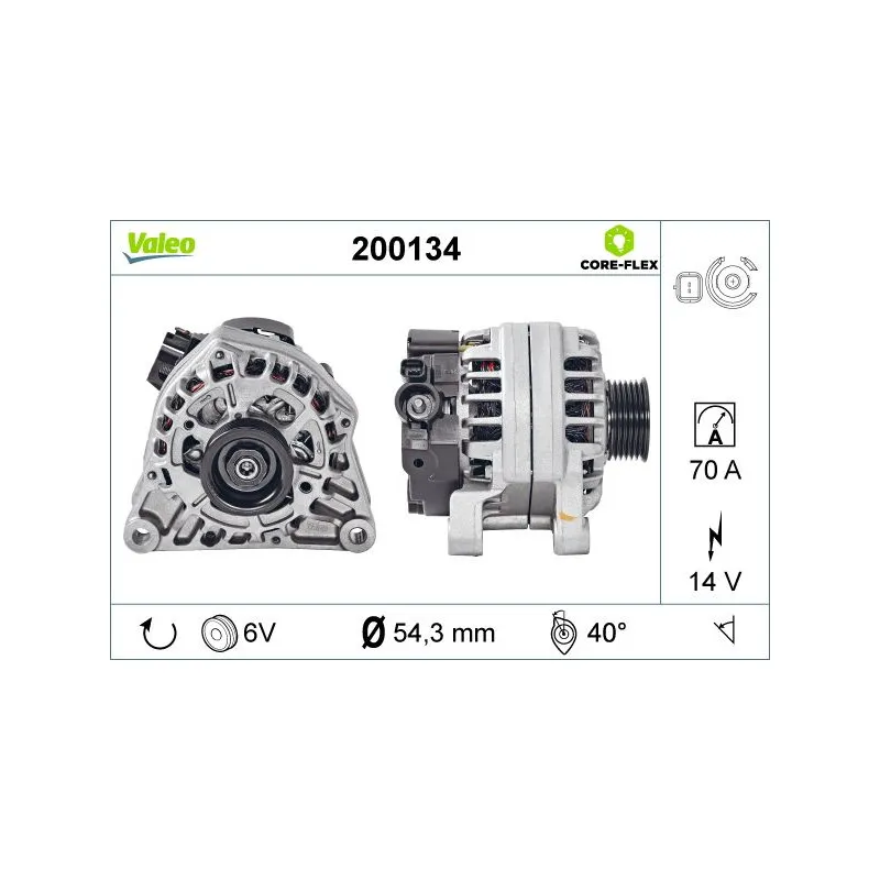 Alternateur VALEO 200134