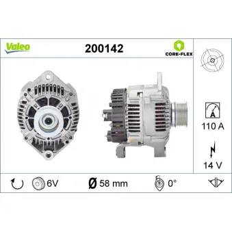 Alternateur VALEO 200142
