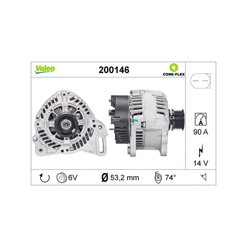 Alternateur VALEO 200146