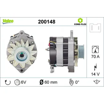 Alternateur VALEO 200148