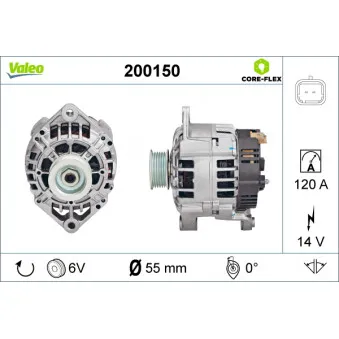 Alternateur VALEO 200150