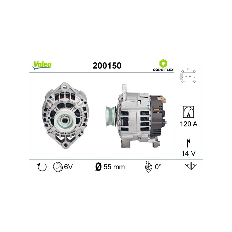 Alternateur VALEO 200150