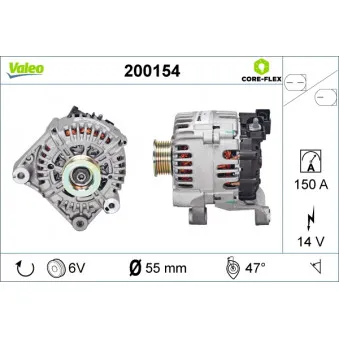 Alternateur VALEO 200154