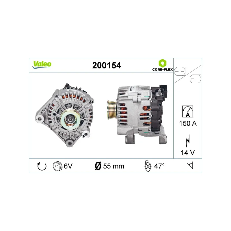 Alternateur VALEO 200154