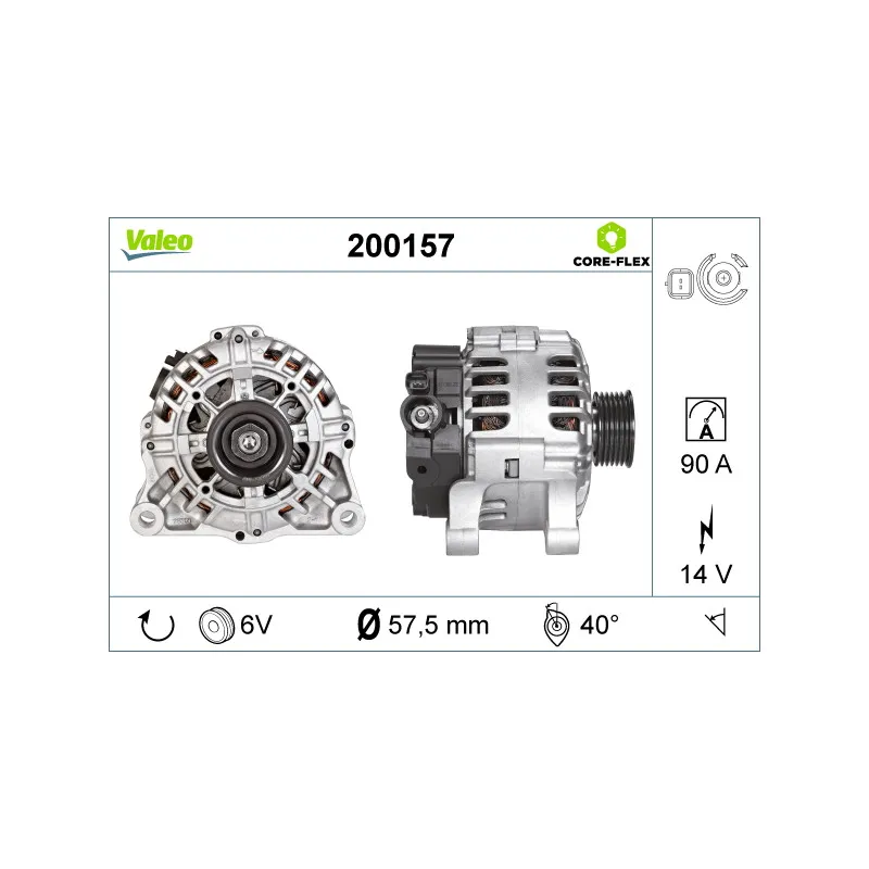 Alternateur VALEO 200157