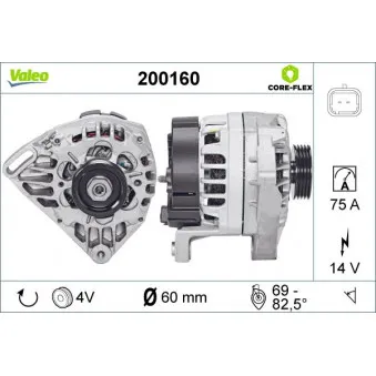 Alternateur VALEO 200160