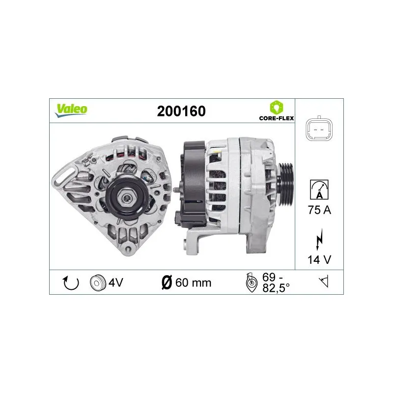 Alternateur VALEO 200160