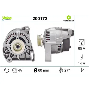 Alternateur VALEO 200172