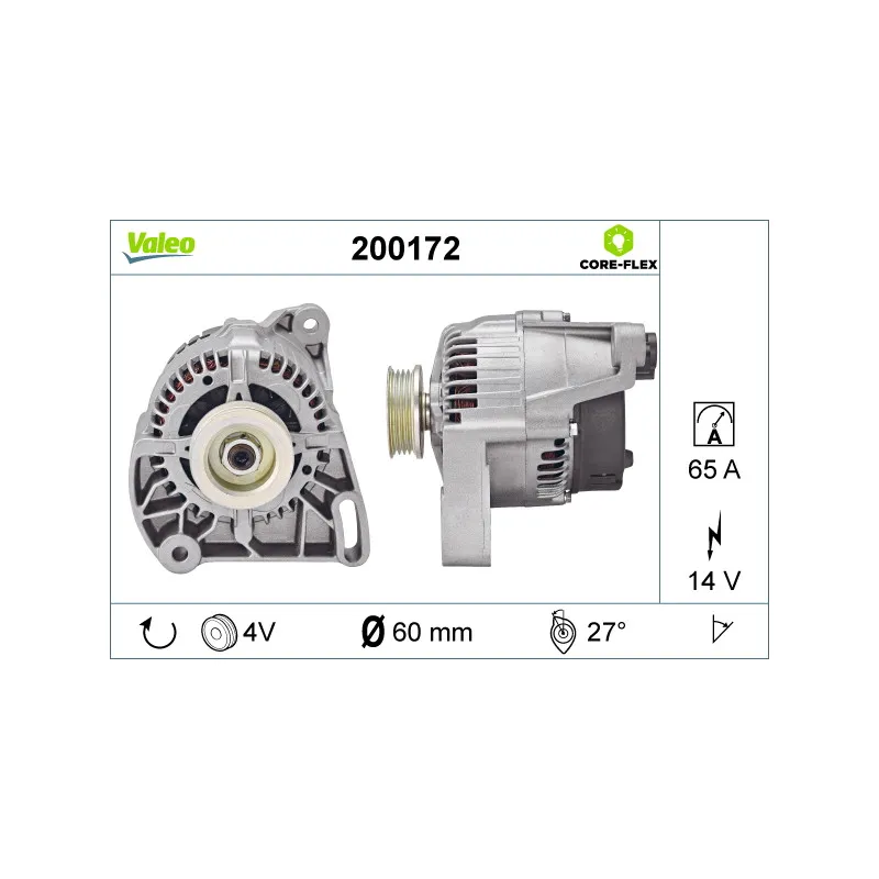 Alternateur VALEO 200172