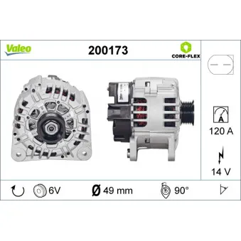 Alternateur VALEO 200173