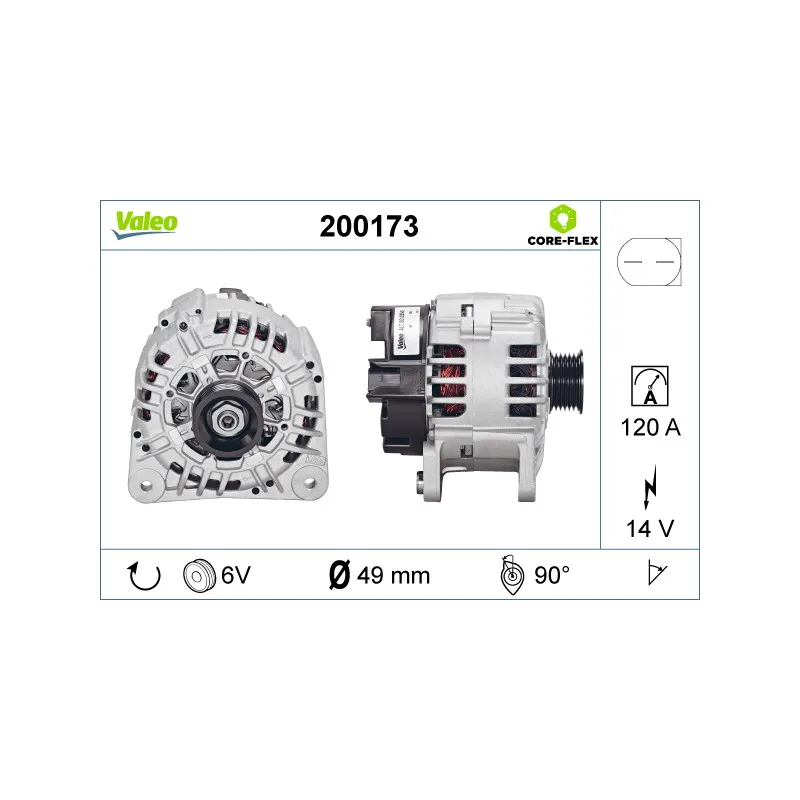 Alternateur VALEO 200173