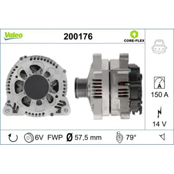 Alternateur VALEO 200176