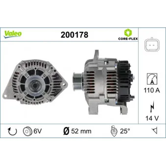Alternateur VALEO 200178