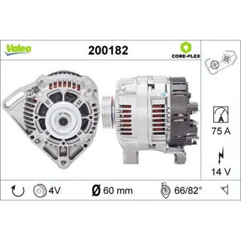 Alternateur VALEO 200182