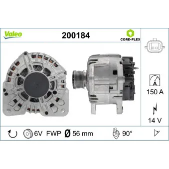 Alternateur VALEO 200184