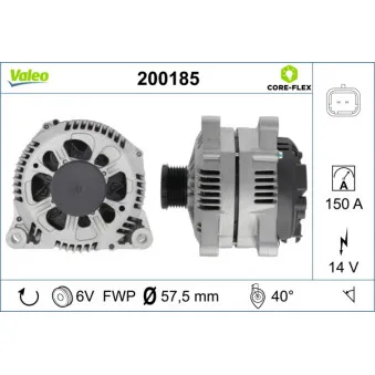 Alternateur VALEO 200185