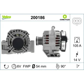 Alternateur VALEO 200186