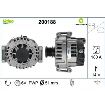 Alternateur VALEO 200188