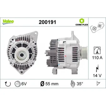 Alternateur VALEO 200191