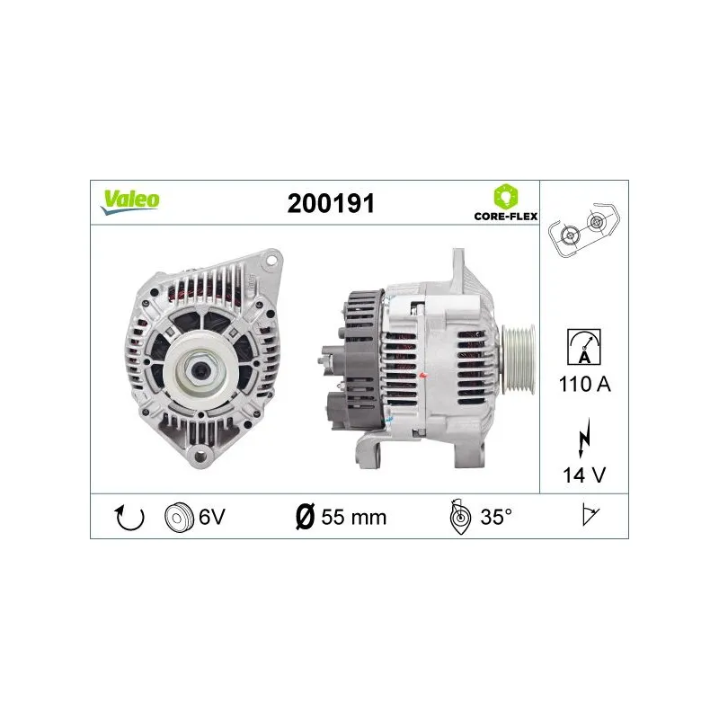 Alternateur VALEO 200191