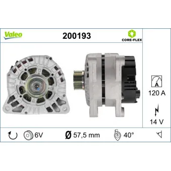 Alternateur VALEO 200193