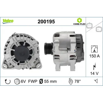 Alternateur VALEO 200195