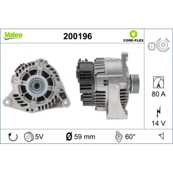 Alternateur VALEO 200196