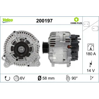 Alternateur VALEO 200197