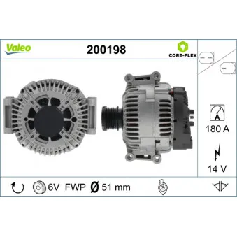 Alternateur VALEO 200198