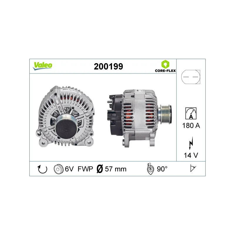 Alternateur VALEO 200199
