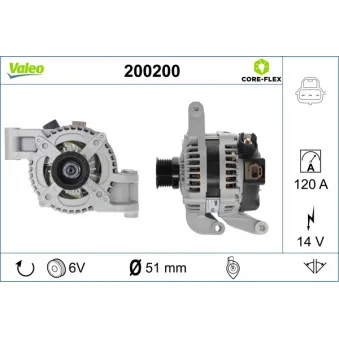 Alternateur VALEO 200200