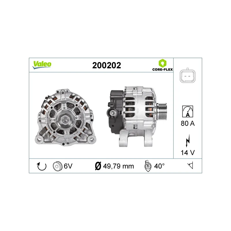 Alternateur VALEO 200202