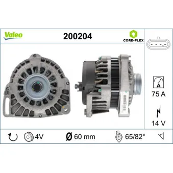 Alternateur VALEO 200204