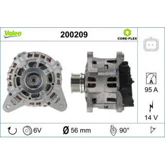 Alternateur VALEO 200209