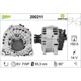 Alternateur VALEO 200211