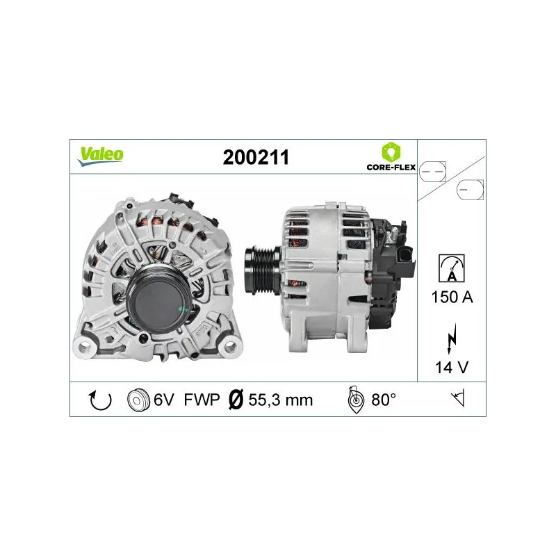 Alternateur VALEO 200211